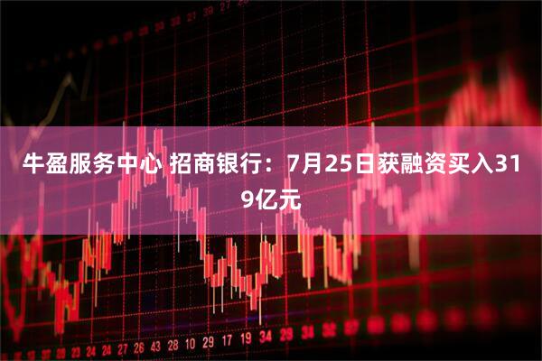 牛盈服务中心 招商银行:7月25日获融资买入319亿元