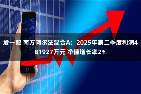 爱一配 南方阿尔法混合A:2025年第二季度利润481927万元 净值增长率2%