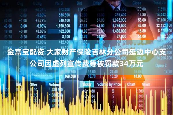 金富宝配资 大家财产保险吉林分公司延边中心支公司因虚列宣传费等被罚款34万元